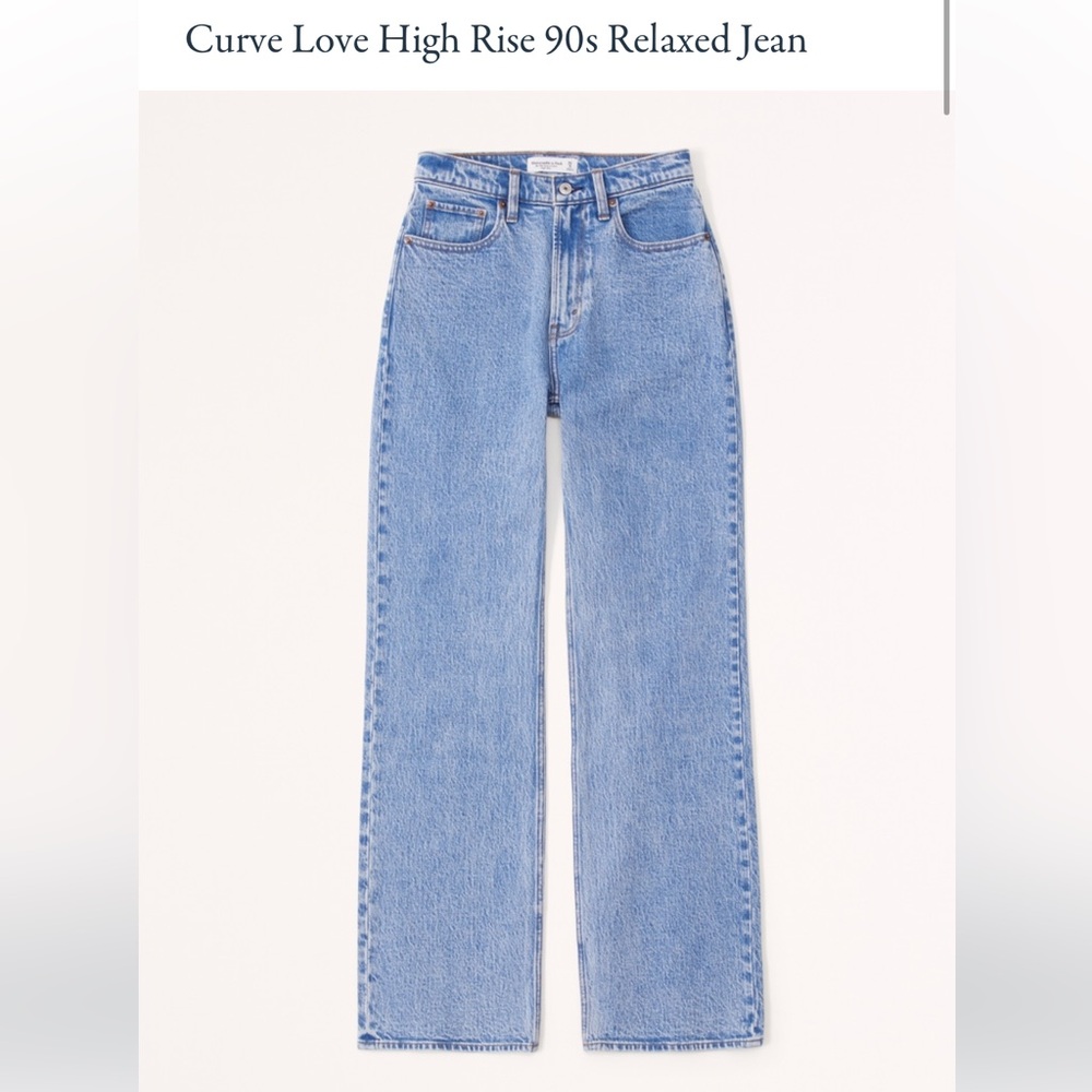 Abercrombie and fitch curve love 90s relaxed jean high rise